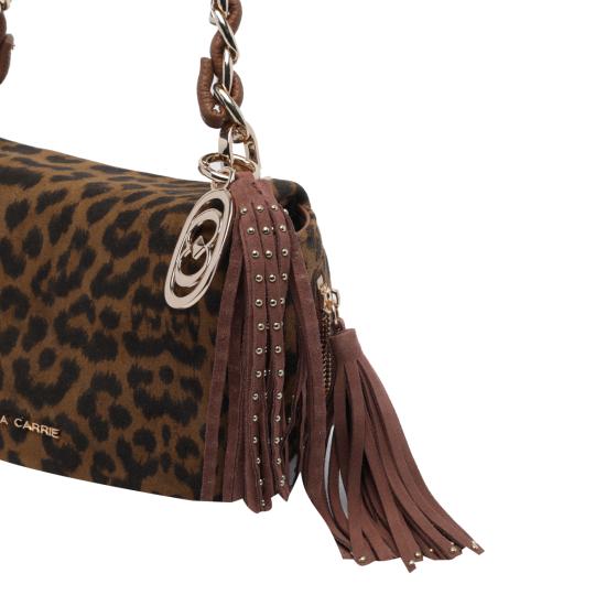 26FW 라캐리 숄더백 162PBS532 SULLEOPARD BROWN - LA CARRIE