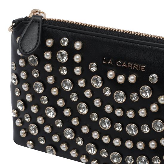 26FW 라캐리 숄더백 162MAA604 ECOBLACK WHITE - LA CARRIE