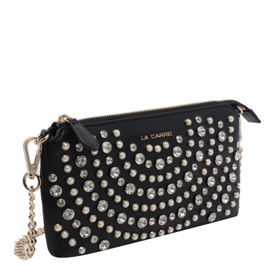 26FW 라캐리 숄더백 162MAA604 ECOBLACK WHITE - LA CARRIE