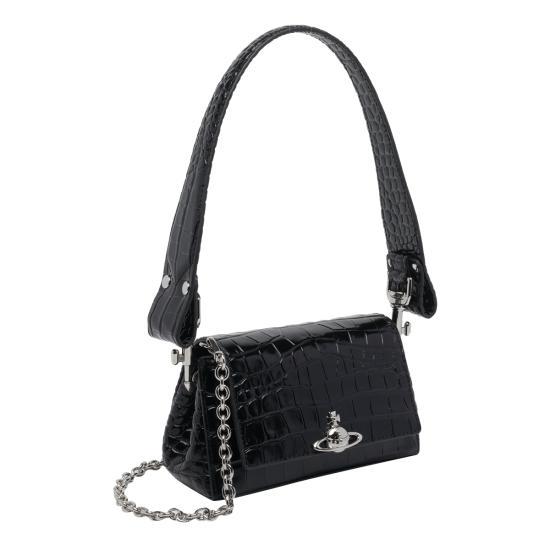 26FW 비비안웨스트우드 헤이즐 스몰 핸드백 4603000WW L0098N401 BLACK - VIVIENNE WESTWOOD