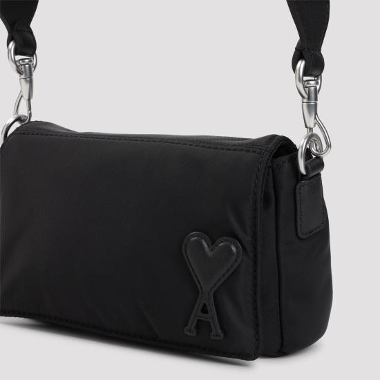 26FW 아미 톤온톤 하트 로고 나일론 마르셀 런치 박스 백 ULL710 AW0001 001 BLACK - AMI