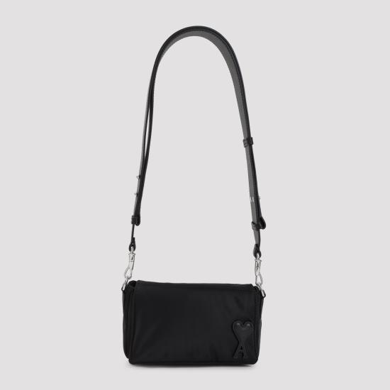26FW 아미 톤온톤 하트 로고 나일론 마르셀 런치 박스 백 ULL710 AW0001 001 BLACK - AMI