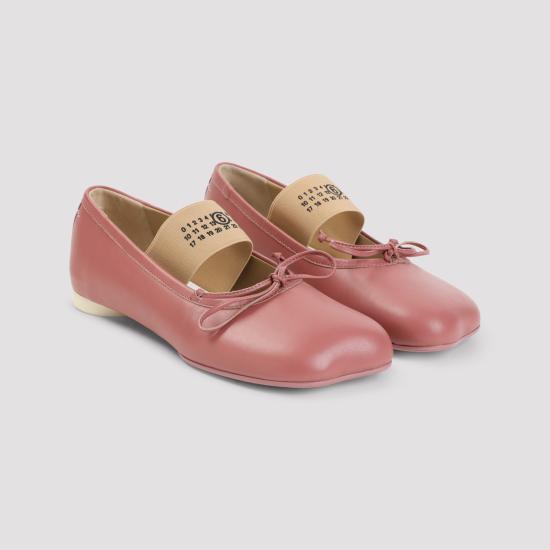 26FW MM6 메종마르지엘라 아나토믹 뉴메릭 발레리나 플랫 슈즈 S59WZ0099 P3628 T2303 WITHERED ROSE - MM6 MAISON MARGIELA
