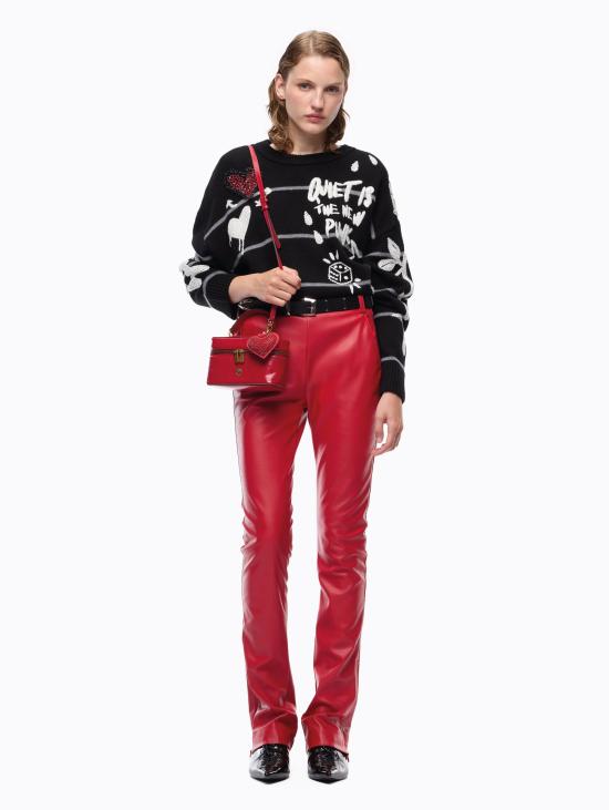 26FW 핑코 스웨터 Lana con Ricami Punk Nero의 말리아 - PINKO