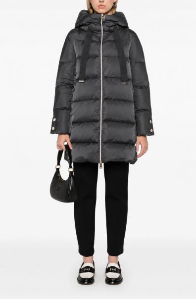 26FW 에르노 새틴 A-셰이프 재킷 PI1304D 12170Z9480 GRIGIO ANTRACITE - HERNO