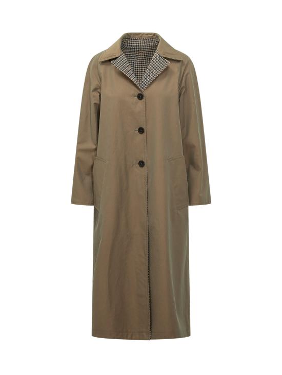 26FW 슈나이더스 트렌치 코트 SH5305010 M22 BLUE BROWN - SCHNEIDERS