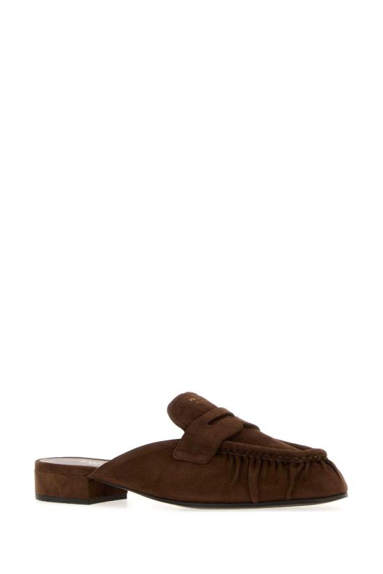 26SS 프라다 플랫 슈즈 1D174OF020008 F0324 BROWN - PRADA