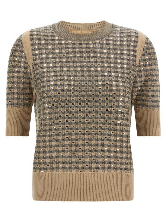 26FW 에르마노 설비노 탑 D495L322CTEJYD4919 Beige