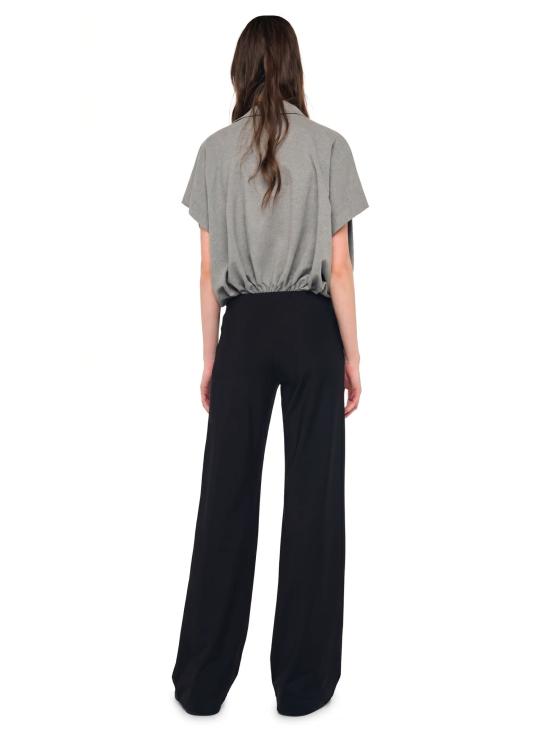 26FW 노마카말리 스트레이트 팬츠 Pantaloni Ventre Piatto e Gamba Larga Nero - NORMA KAMALI