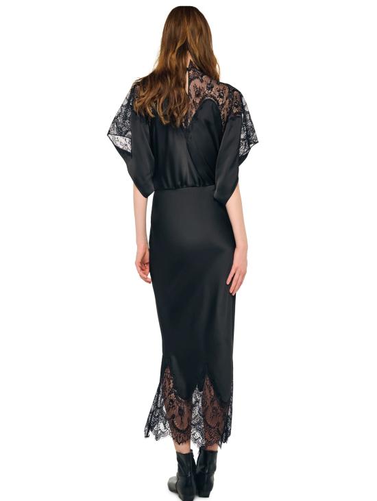 26FW 노마카말리 의류 Abito con Pizzo Reverse 오비에 네로 - NORMA KAMALI