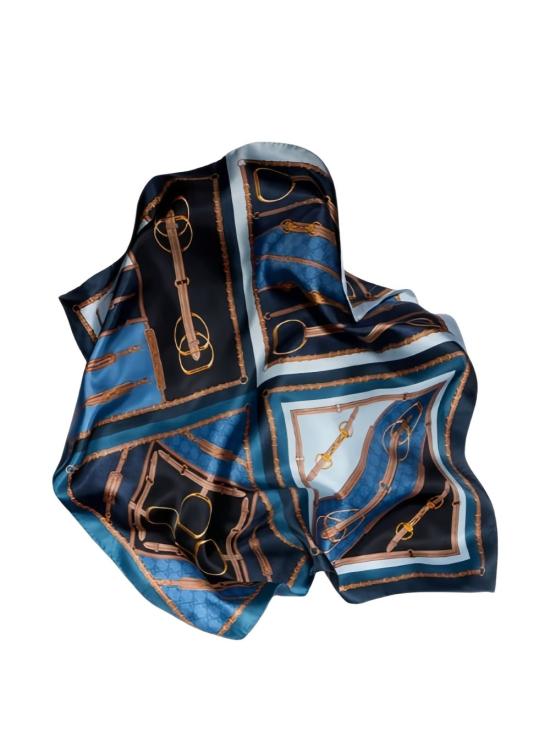26FW 구찌 프린트 실크 트윌 까레 786222 3G0014768 NILE BLUE - GUCCI