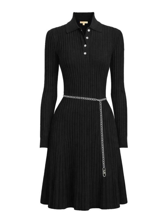 26SS 마이클 코어스 미디 원피스 MR6839S5ZV001BLACK