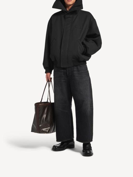 26FW 발렌시아가 커브드 데님 진 A001TU TUW541000 BLACK - BALENCIAGA