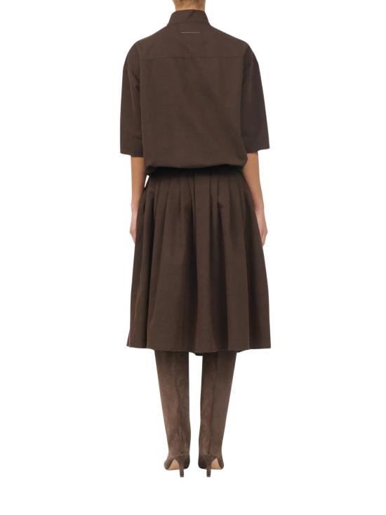 26FW MM6 메종마르지엘라 미디 원피스 S52DG0044 M36006142 BROWN - MM6 MAISON MARGIELA