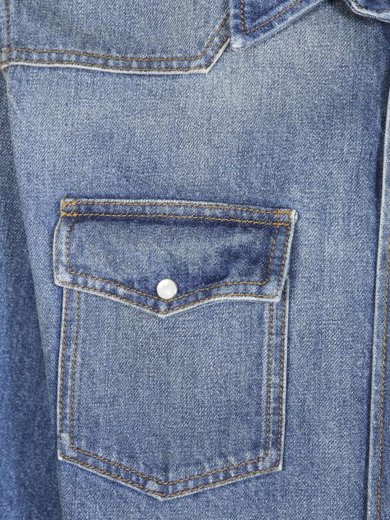 26FW MM6 메종마르지엘라 셔츠 SH0DT0053 M30058965 DENIM BLUE - MM6 MAISON MARGIELA