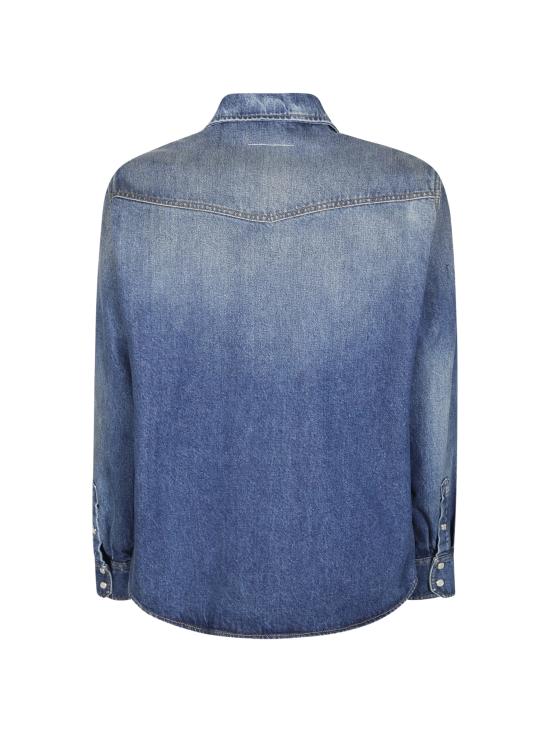 26FW MM6 메종마르지엘라 셔츠 SH0DT0053 M30058965 DENIM BLUE - MM6 MAISON MARGIELA