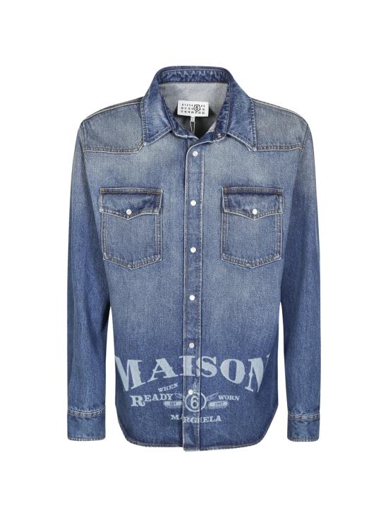 26FW MM6 메종마르지엘라 셔츠 SH0DT0053 M30058965 DENIM BLUE