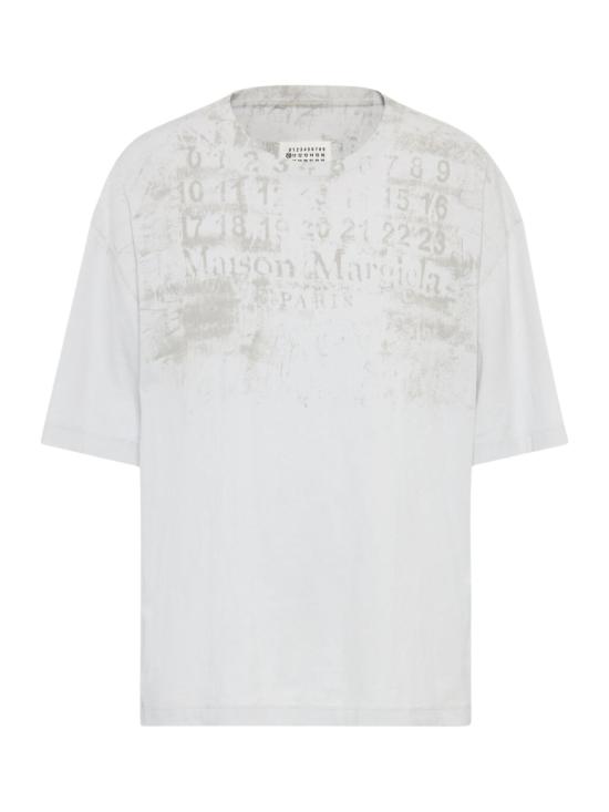 26FW 마르지엘라 뉴메릭 로고 오버사이즈 코튼 티셔츠 S50GC0737 S24607857 WHITE