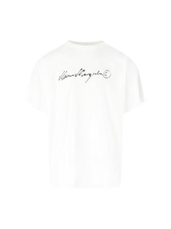 26FW MM6 메종마르지엘라 반팔 티셔츠 SH0GC0077 M20258101 WHITE