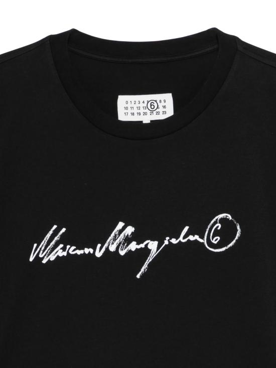 26FW MM6 메종마르지엘라 반팔 티셔츠 SH0GC0077 M20258900 BLACK - MM6 MAISON MARGIELA