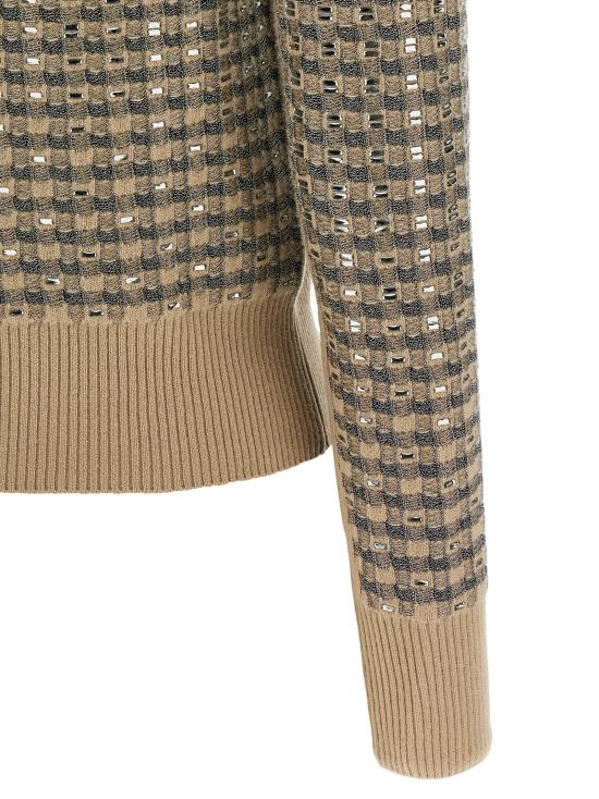 26FW 에르마노 설비노 가디건 D495N320CTEJYD4919 Beige - ERMANNO SCERVINO