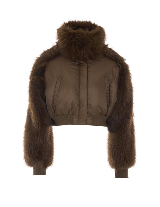26FW 핑코 무스탕 107671 A2OIL67 BROWN