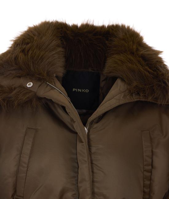 26FW 핑코 무스탕 107671 A2OIL67 BROWN - PINKO