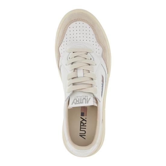26FW 오트리 메달리스트 로우 레더 스니커즈 AULWLS33 White - AUTRY