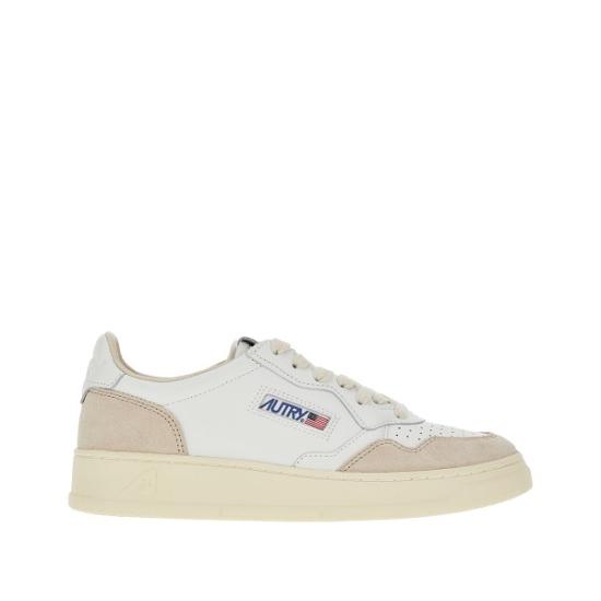 26FW 오트리 메달리스트 로우 레더 스니커즈 AULWLS33 White