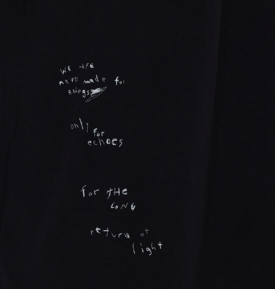 26FW 앤 드뮐미스터 반팔 티셔츠 14220 FA206099 BLACK - ANN DEMEULEMEESTER