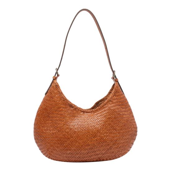 26FW 드래곤디퓨전 루나 메자 스몰 숄더백 8021 TAN BLACK EDGE BROWN - DRAGON DIFFUSION