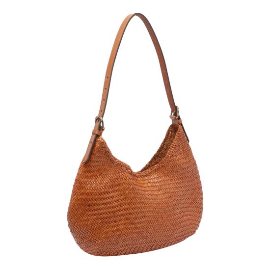 26FW 드래곤디퓨전 루나 메자 스몰 숄더백 8021 TAN BLACK EDGE BROWN - DRAGON DIFFUSION