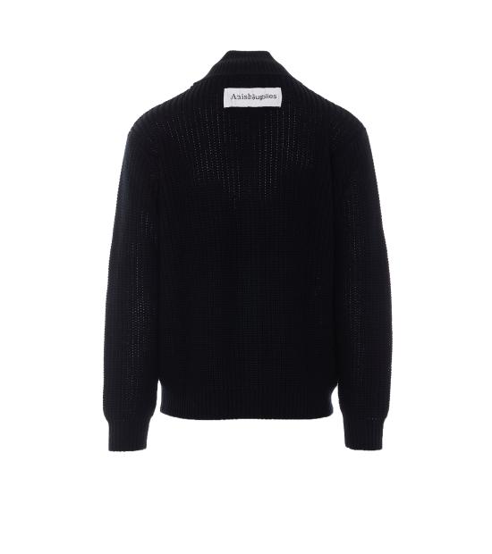 26FW 아미시 집업 니트 AMU163 CV33XXXXXXXX BLACK - AMISH