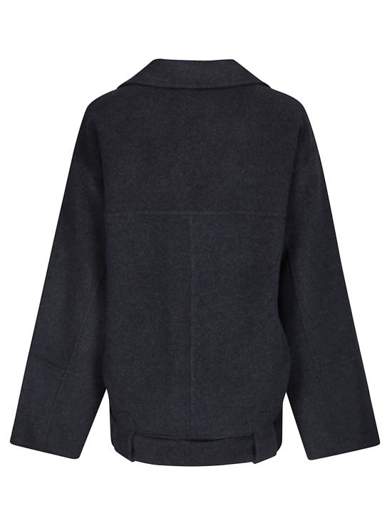 26FW 케이트 엘더 더블 울 벨티드 코트 6239547 205 CHARCOAL - KHAITE