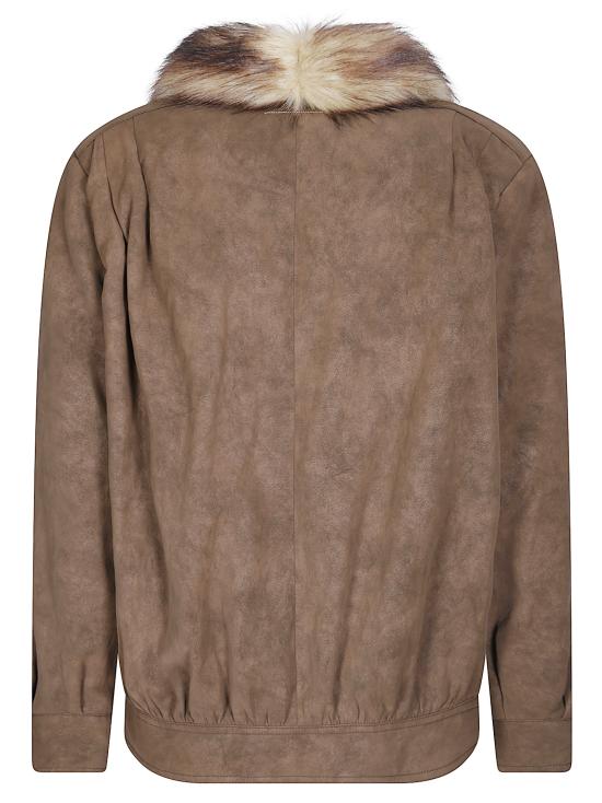 26FW MM6 메종마르지엘라 무스탕 S62AN0183M36087 139 Brown - MM6 MAISON MARGIELA