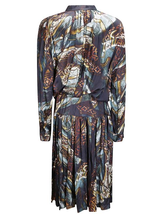 26FW 드리스 반 노튼 미디 원피스 2620110214016 508 PETROL - DRIES VAN NOTEN