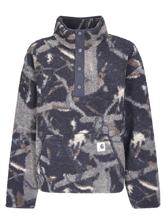 26FW 칼하트 WIP 엘리엇 하이 넥 라이너 I032241 3X8XX CAMO FEATHER TREE BLACK
