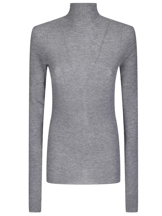 26FW 마티에르 페칼 후드 티셔츠 MAT03N104 2 GRAY MELANGE