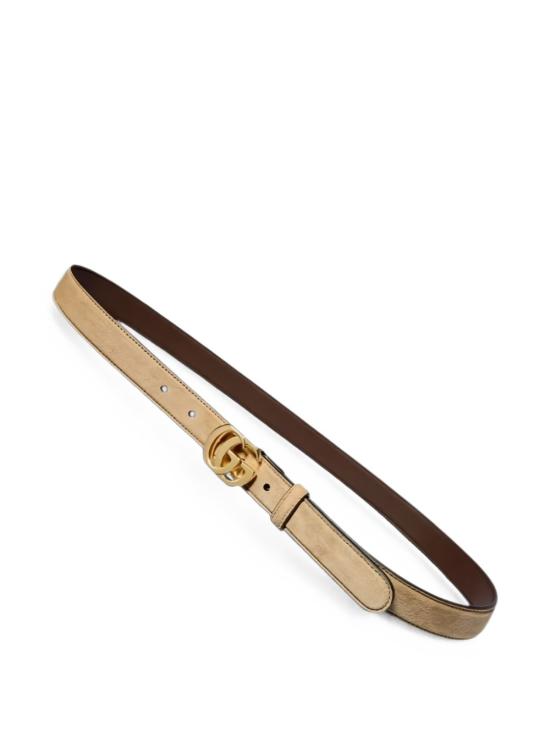 26FW 구찌 컷 GG 마몬트 씬 벨트 A005SN CAAB19536 SAND DUNE - GUCCI