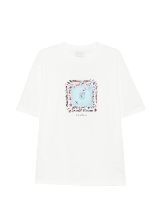 26FW 드롤드무슈 반팔 티셔츠 TS343CO002 OW BIANCO