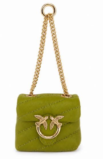26FW 핑코 키링 107659NANOLOVEPUFF A0F2T54Y VERDE