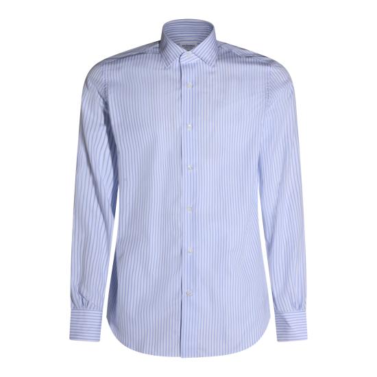 26FW 마짜렐리 셔츠 80 02387 BIANCO AZZURRO