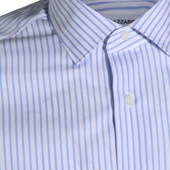 26FW 마짜렐리 셔츠 80 02387 BIANCO AZZURRO - MAZZARELLI