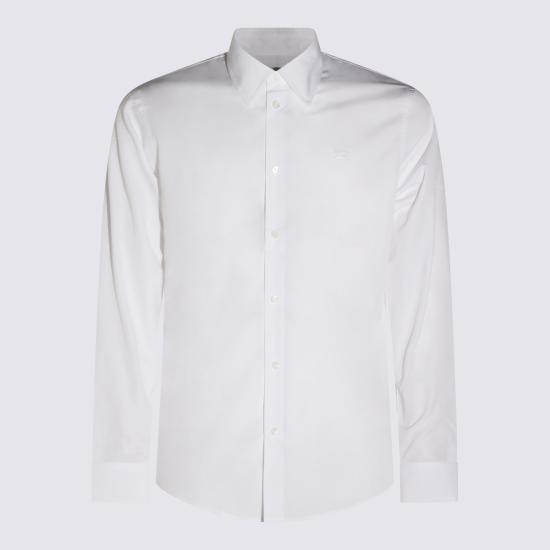 26FW 버버리 레귤러핏 코튼 포플린 셔츠 8122007 A1462 WHITE