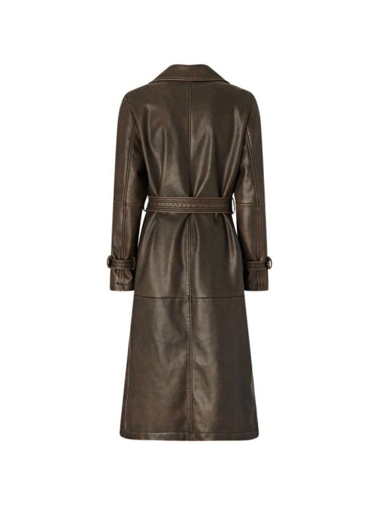 26FW 핑코 코트 107055A3E8L64 Brown - PINKO