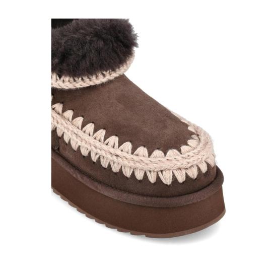 25FW 모우 미니 에스키모 플랫폼 부츠 MU FW681000A MOCH Brown - MOU