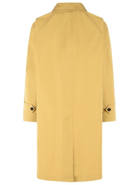 26SS 버버리 롱 코튼 카 코트 8117516 C2981 Yellow - BURBERRY