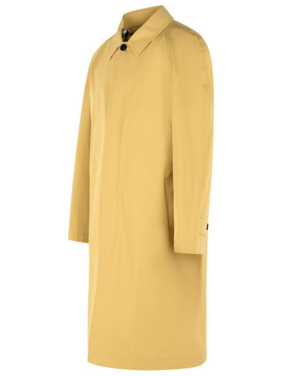26SS 버버리 롱 코튼 카 코트 8117516 C2981 Yellow - BURBERRY