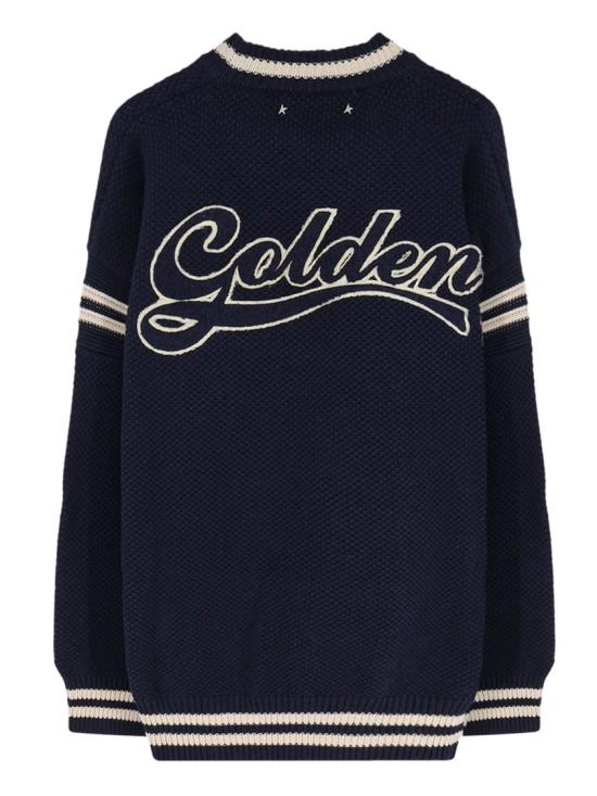 26FW 골든구스 니트웨어 GMP02863P00267250486 Blue - GOLDEN GOOSE