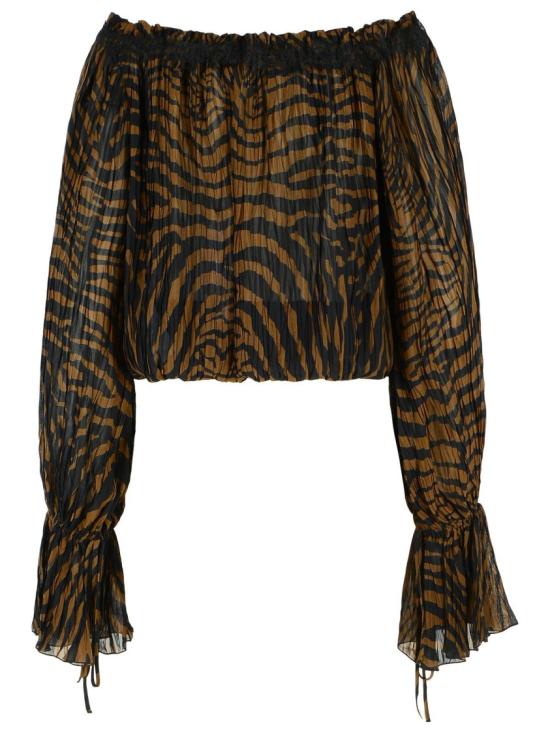 26SS 블루마린 탑 2C440A M5179 Brown - BLUMARINE